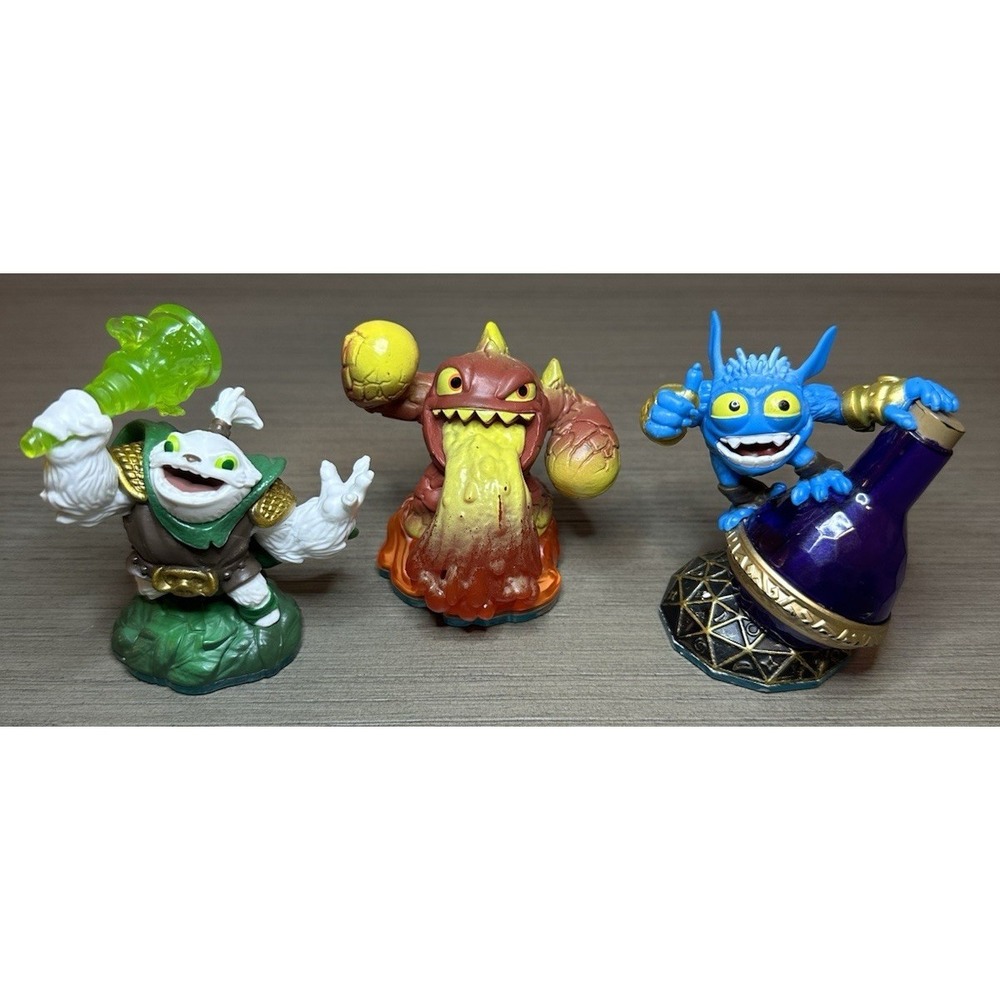 Skylanders: Swap Force Lot - Zoo Lou, Lava Barf Eruptor, Super‎ Gulp Pop Fizz